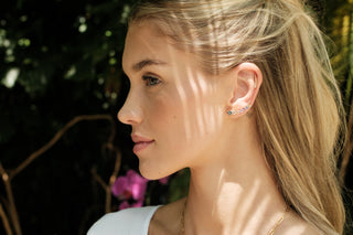 7 Sisters Sapphire Ear-Climber