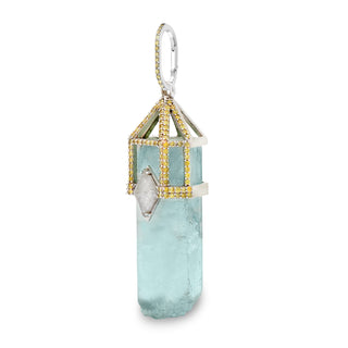 Cool, Calm and Connected Aquamarine Pendant