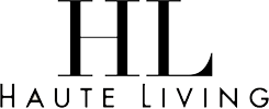 Haute Living magazine logo and press feature