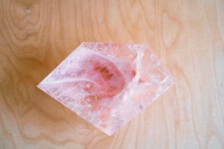 Large Rose Quartz Ritual Bowl for Jewelry Care - 8.5 inch