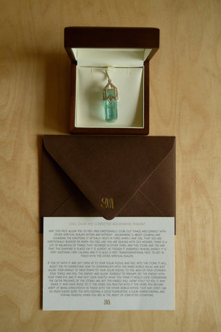Cool, Calm and Connected Aquamarine Pendant