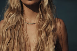 Grandiderite Mermaid Freedom Beaded Necklace 14KYG