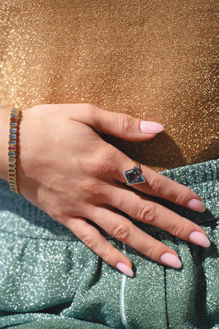 Tranquility Ring Balance- Featuring Aquamarine