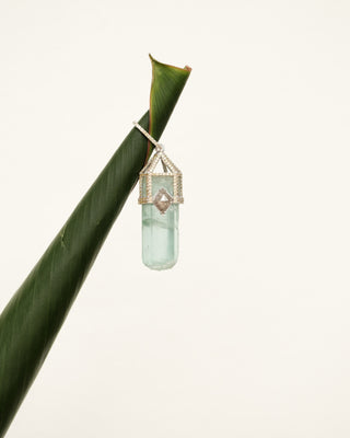 Cool, Calm and Connected Aquamarine Pendant