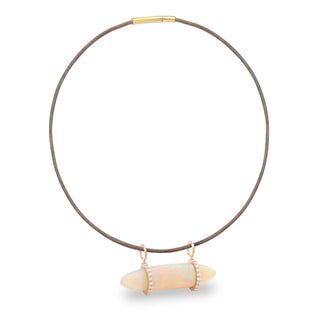 Opal Deeper Connection Pendant — 18K Rose Gold