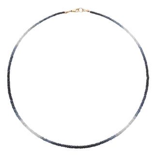 Abundance Sapphire Beaded necklace 14K Gold