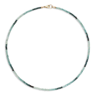 Grandiderite Mermaid Freedom Beaded Necklace 14KYG