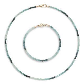 Grandiderite Beaded Set 14K Gold