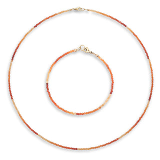 Fire Mexican Opal Beaded Set 14YG