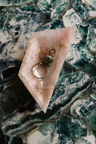 Ritual bowl rose quartz 11 inches